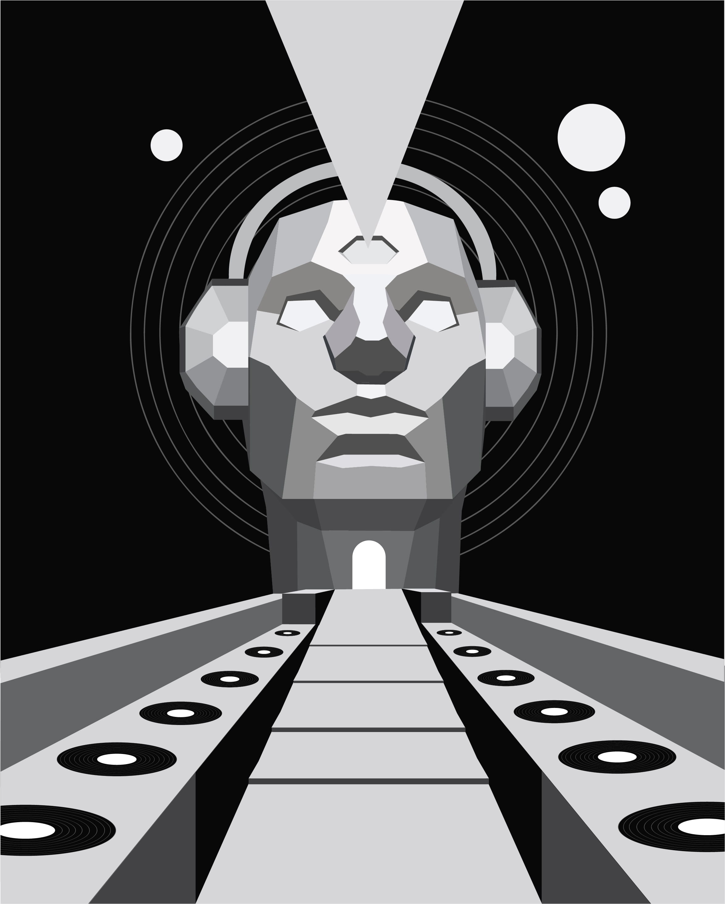 Garden of Dreams — poster, greyscale