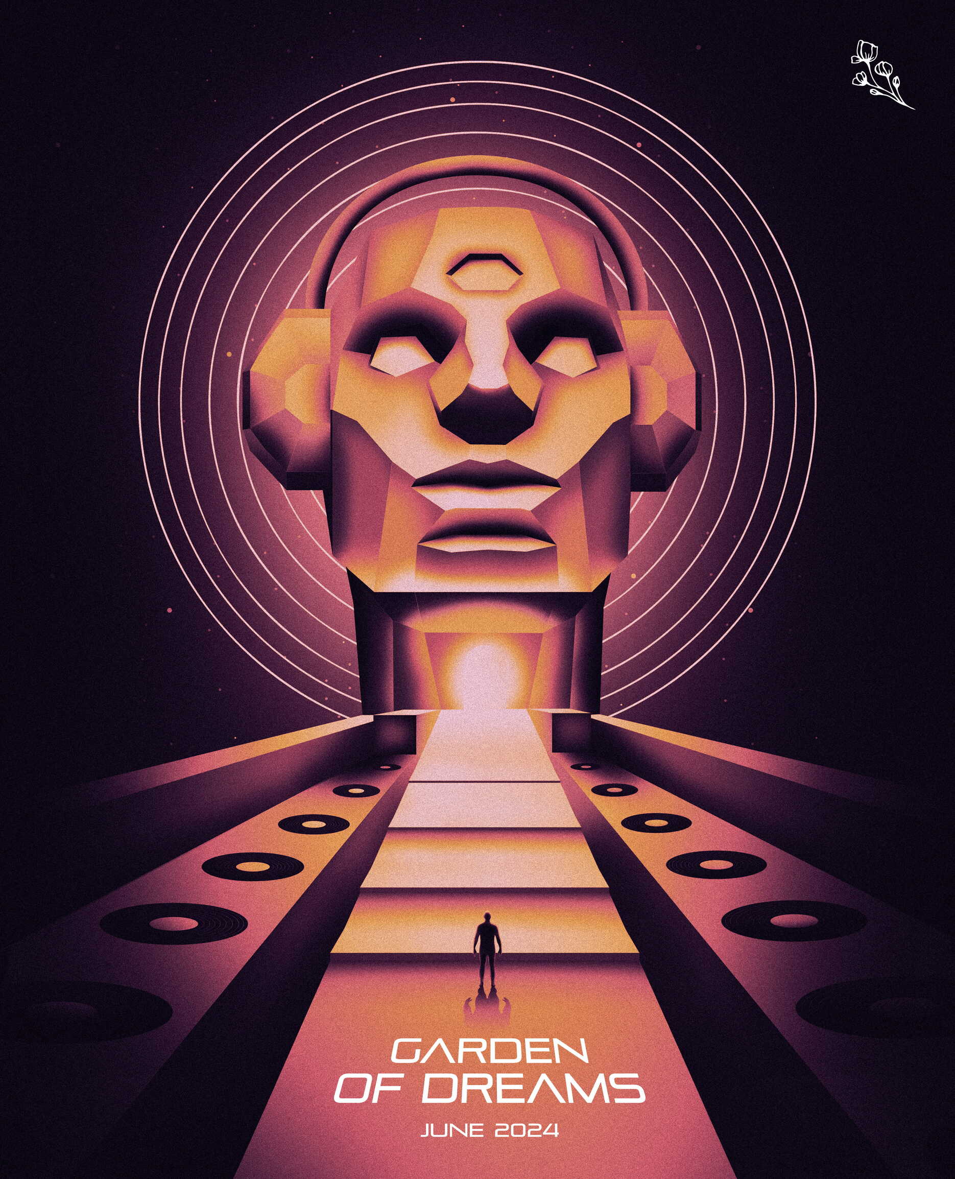 Garden of Dreams — poster, monochrome