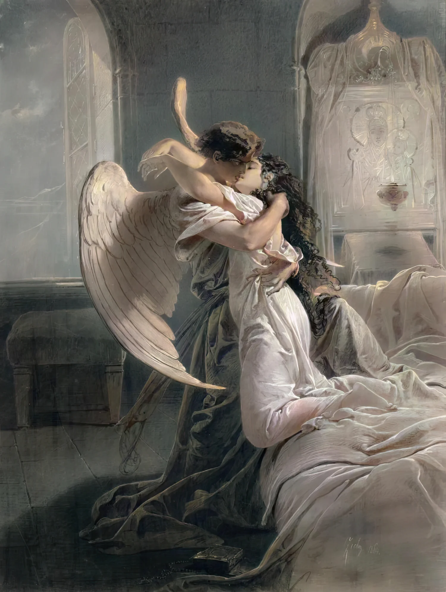 The original painting behind the Darling poster