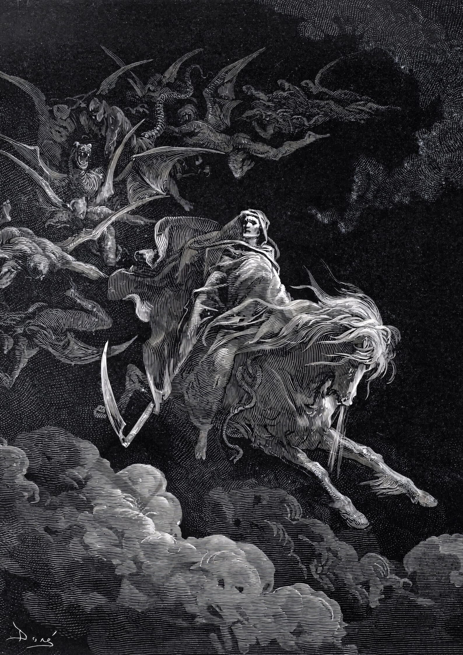 The original painting behind the fifth poster