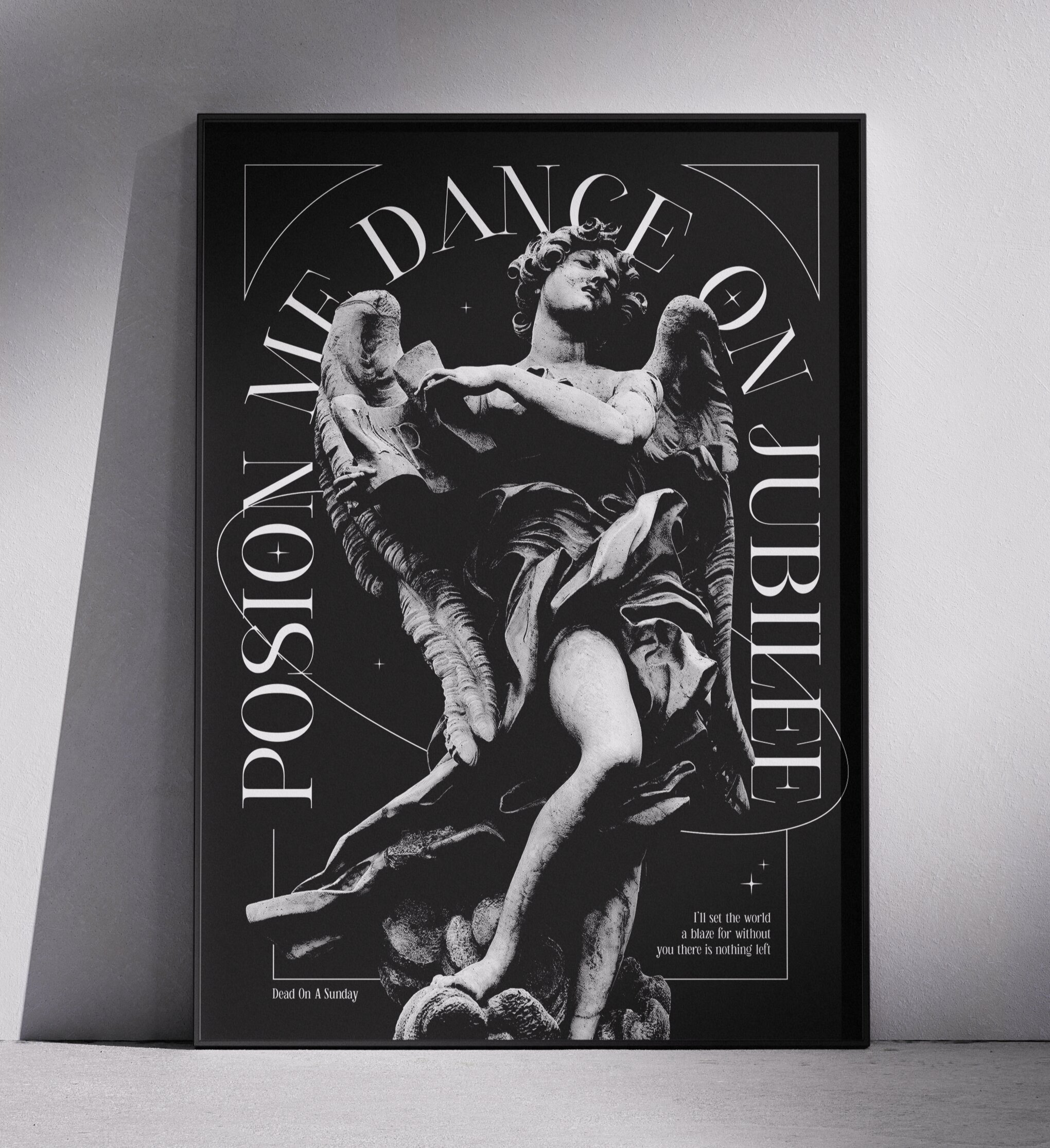 Poison Me Dance On Jubilee poster framed on a wall