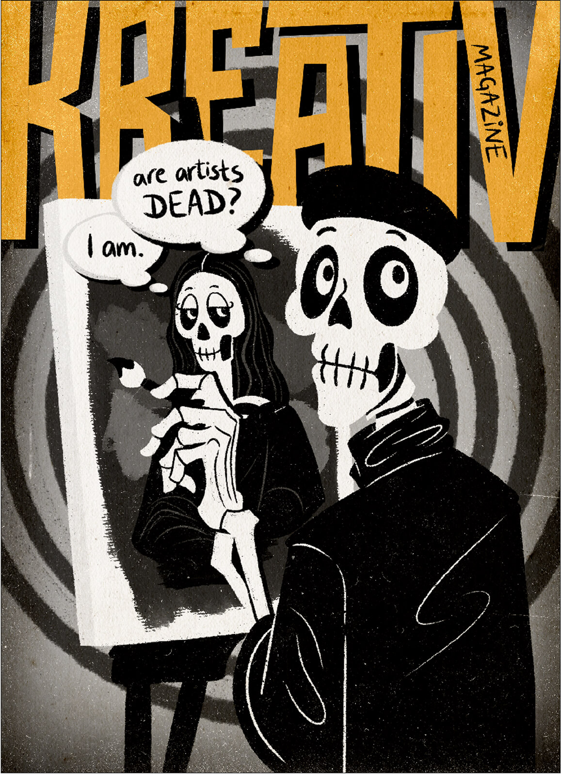 Kreativ MagaZINE cover — are artists dead?