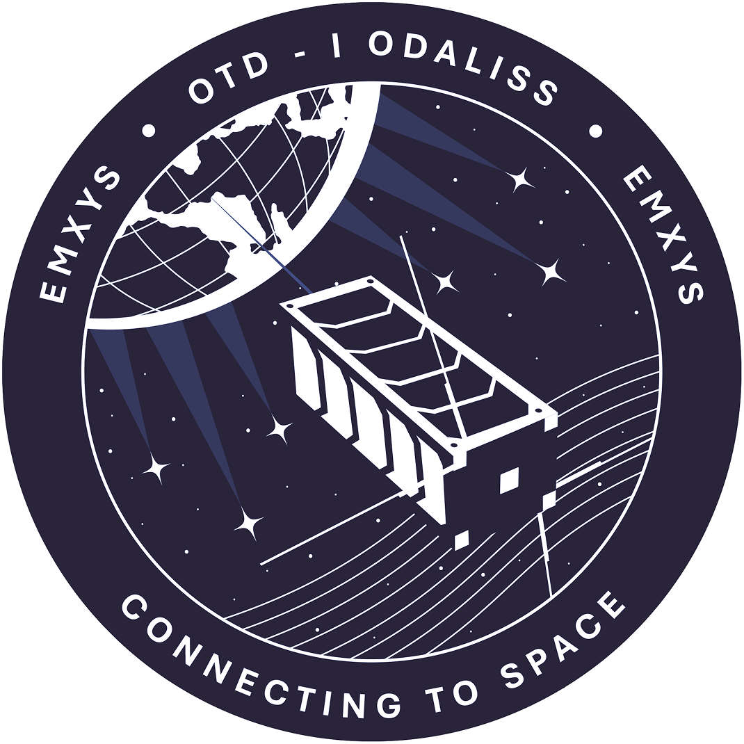 The ODALISS OTD-1 mission patch — line version