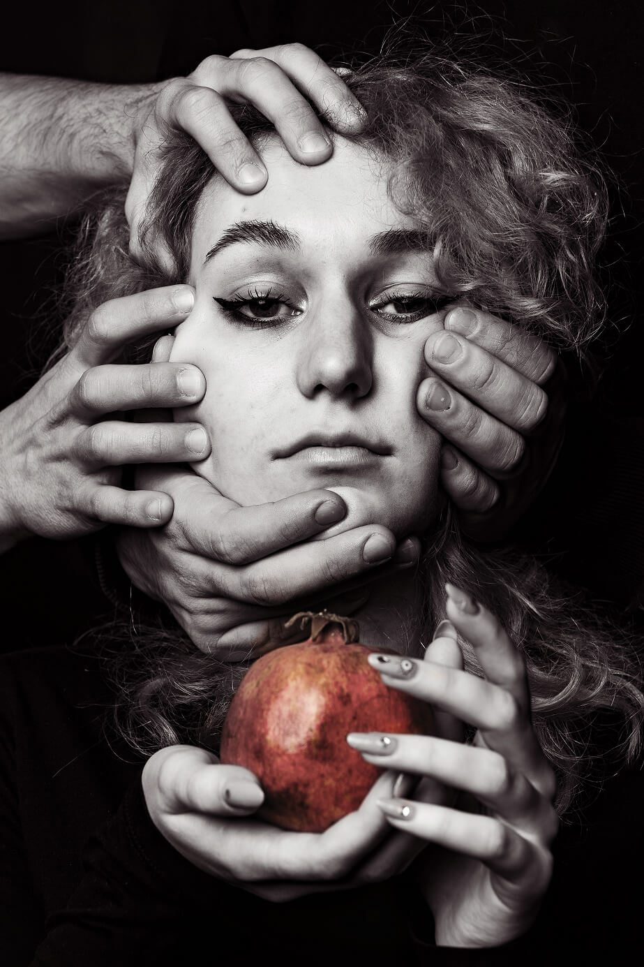 Pomegranate, diptych left