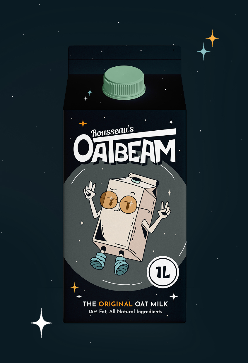 Oatbeam — the original oat milk carton design