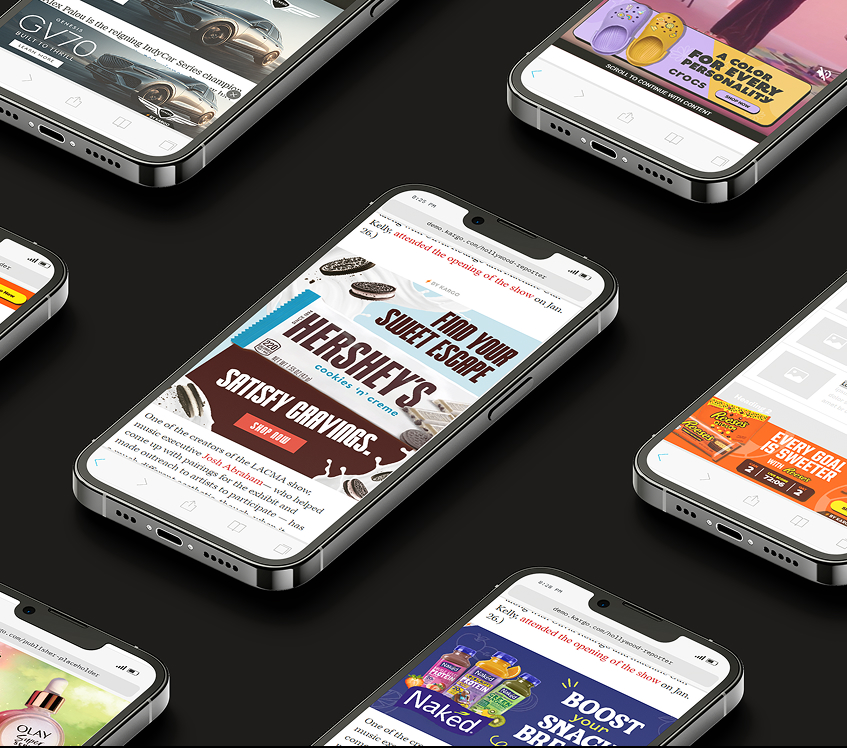 Chocolate packaging phone mockups