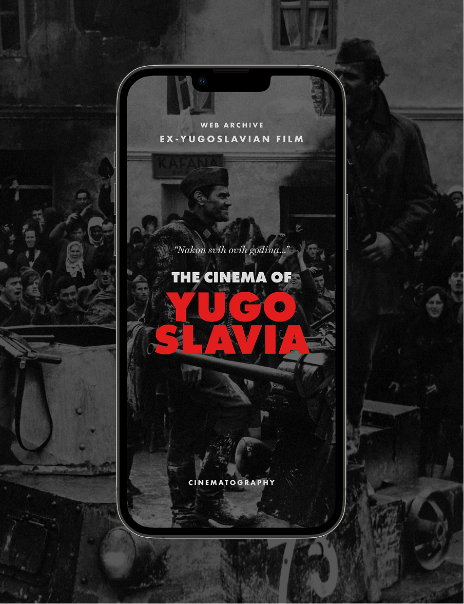 The Cinema of Yugoslavia — phone mockup